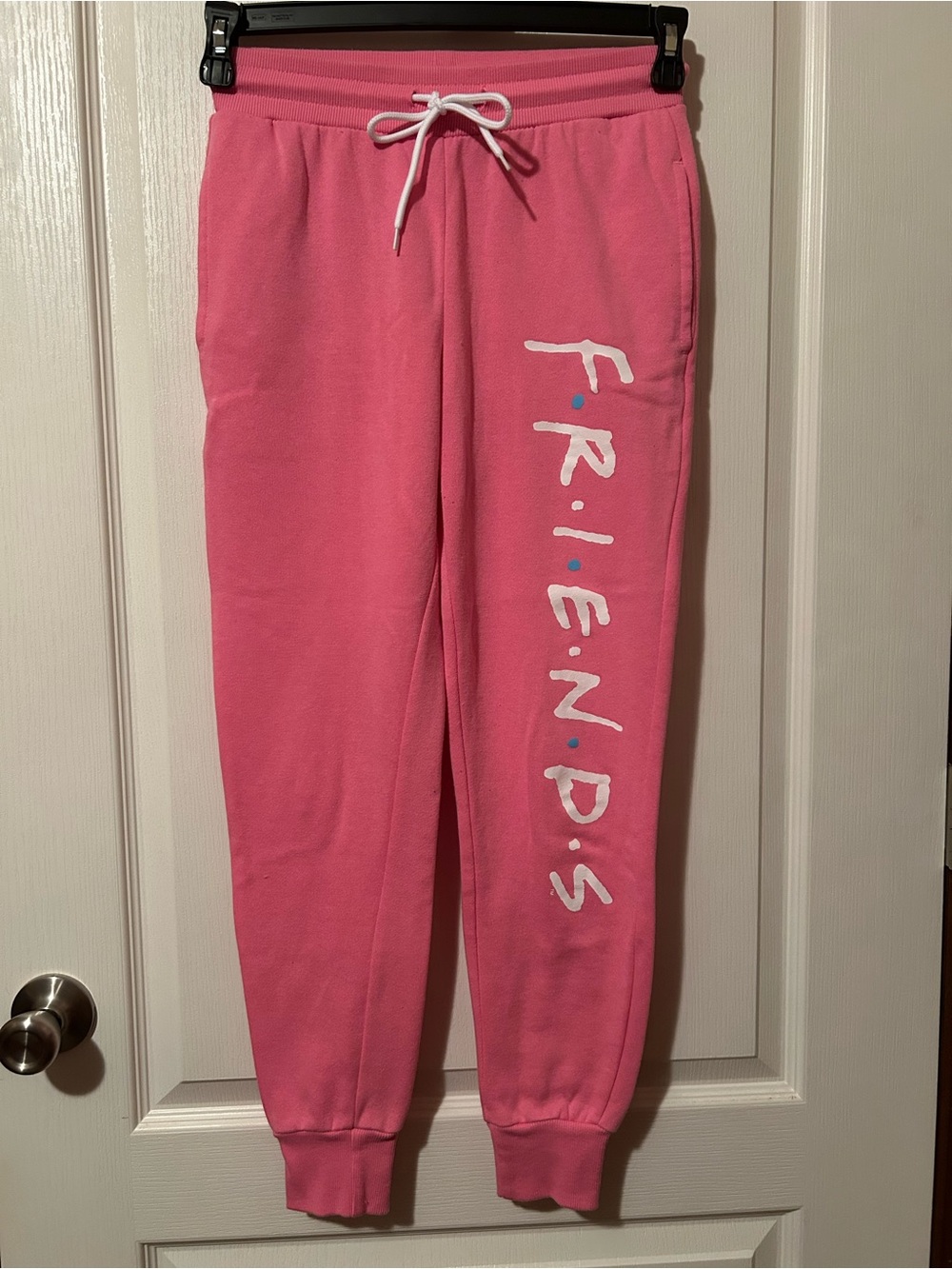 FRIENDS Pink Graphic Sweatpants Soft Fleece
